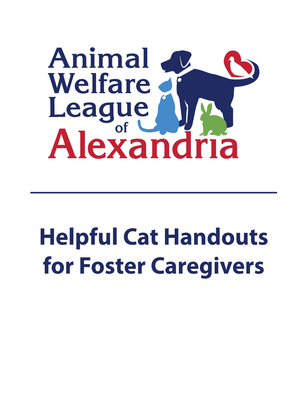Helpful Cat Handouts for Foster Caregivers