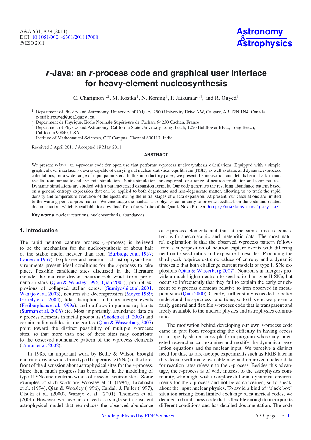 R-Java: an R-Process Code and Graphical User Interface for Heavy-Element Nucleosynthesis