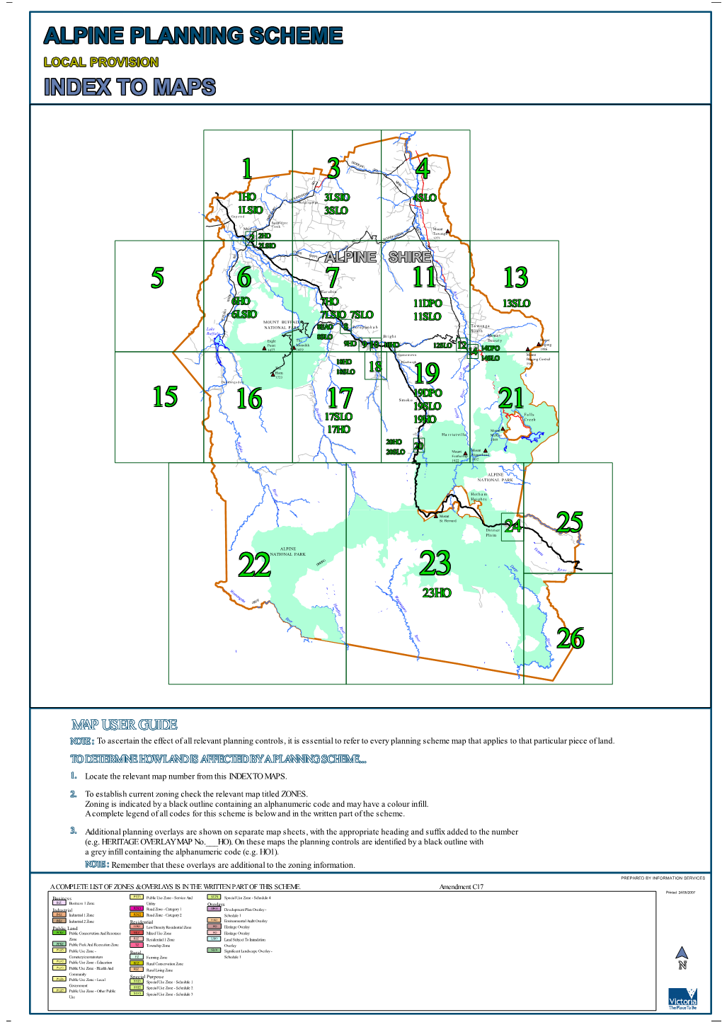 Alpine Planning Scheme Alpine Planning Scheme Alpine