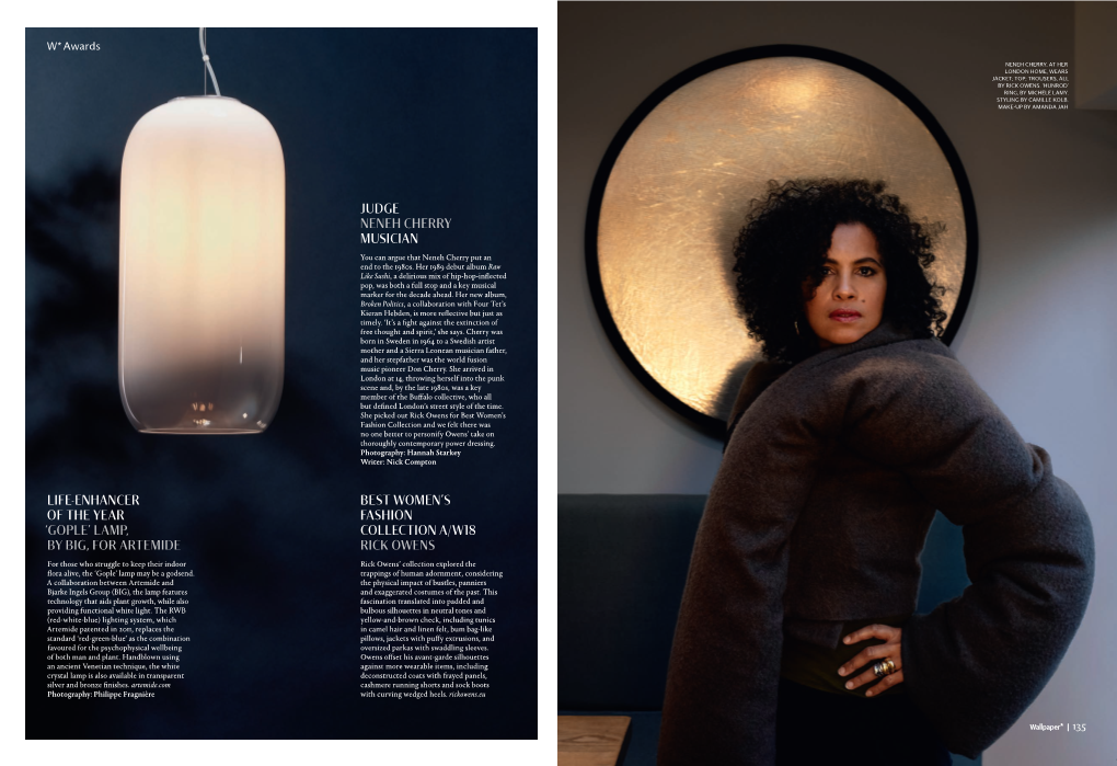 'Gople' Lamp, by Big, for Artemide Judge Neneh