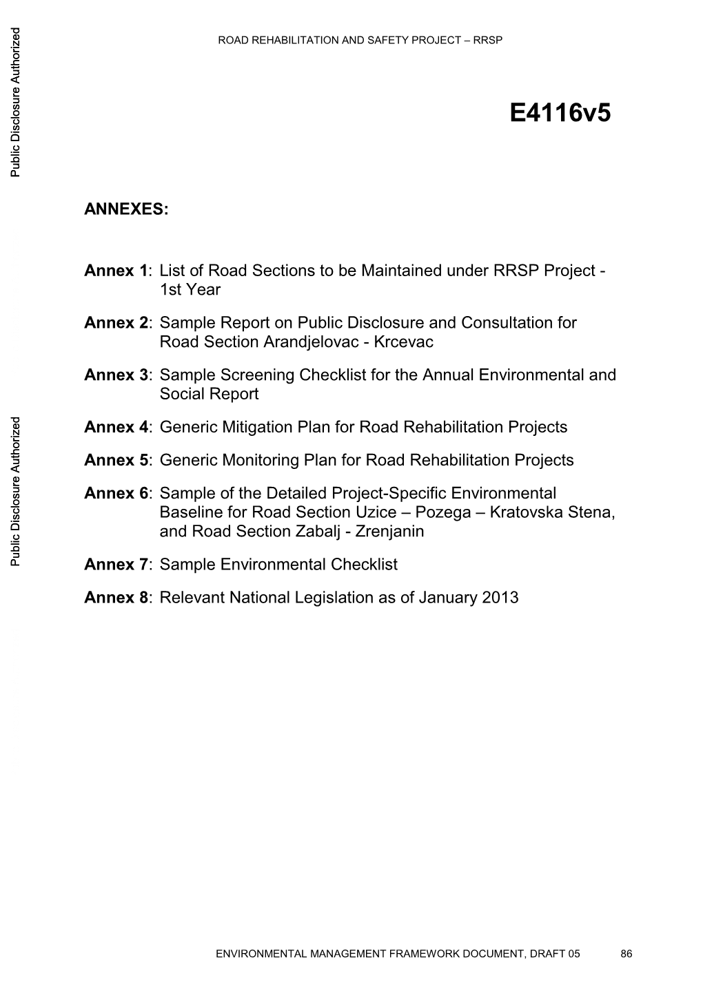 Environmental Management Plan