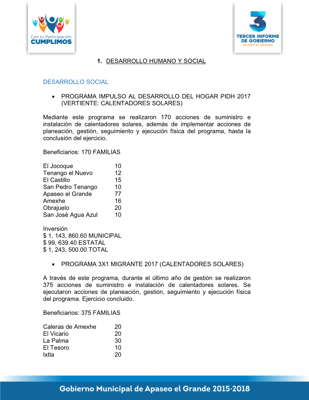 Vertiente: Calentadores Solares)