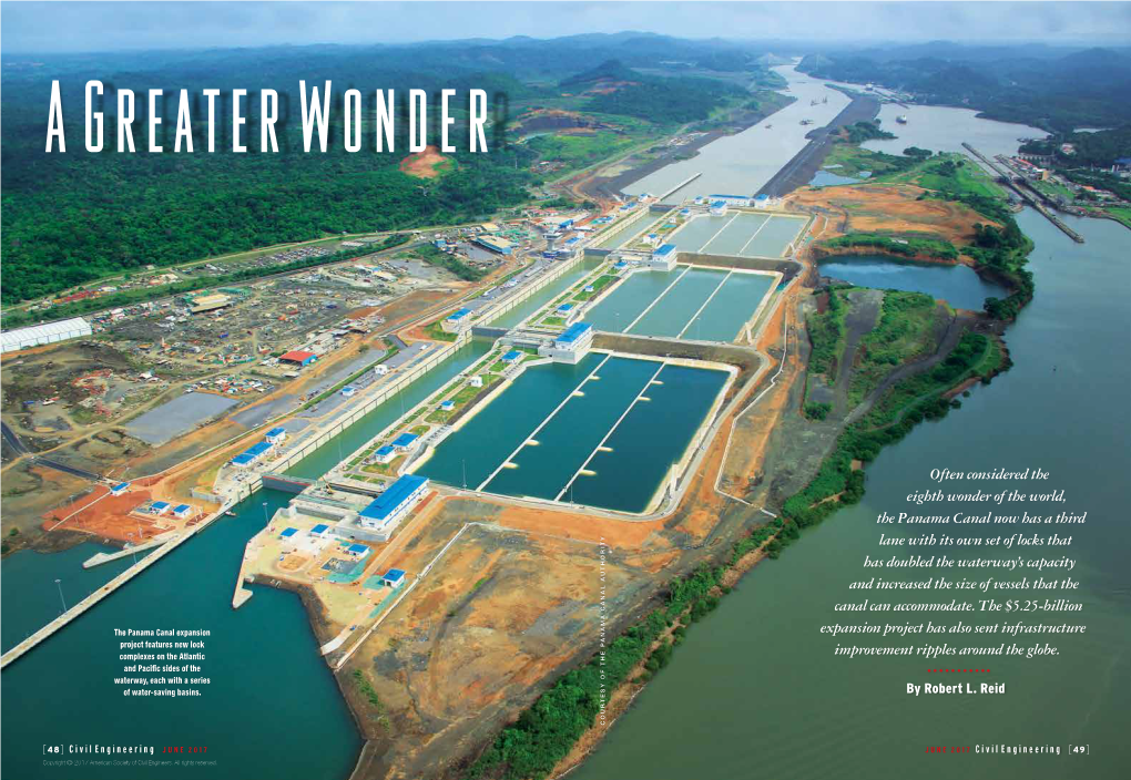 Publication a Greater Wonder—The Panama Canal Expansion Project