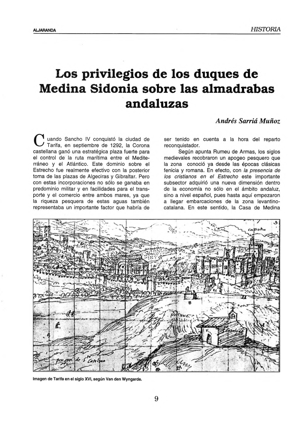Los Privilegios De Los Duques De Medina Sidonia Sobre Las Almadrabas Andaluzas
