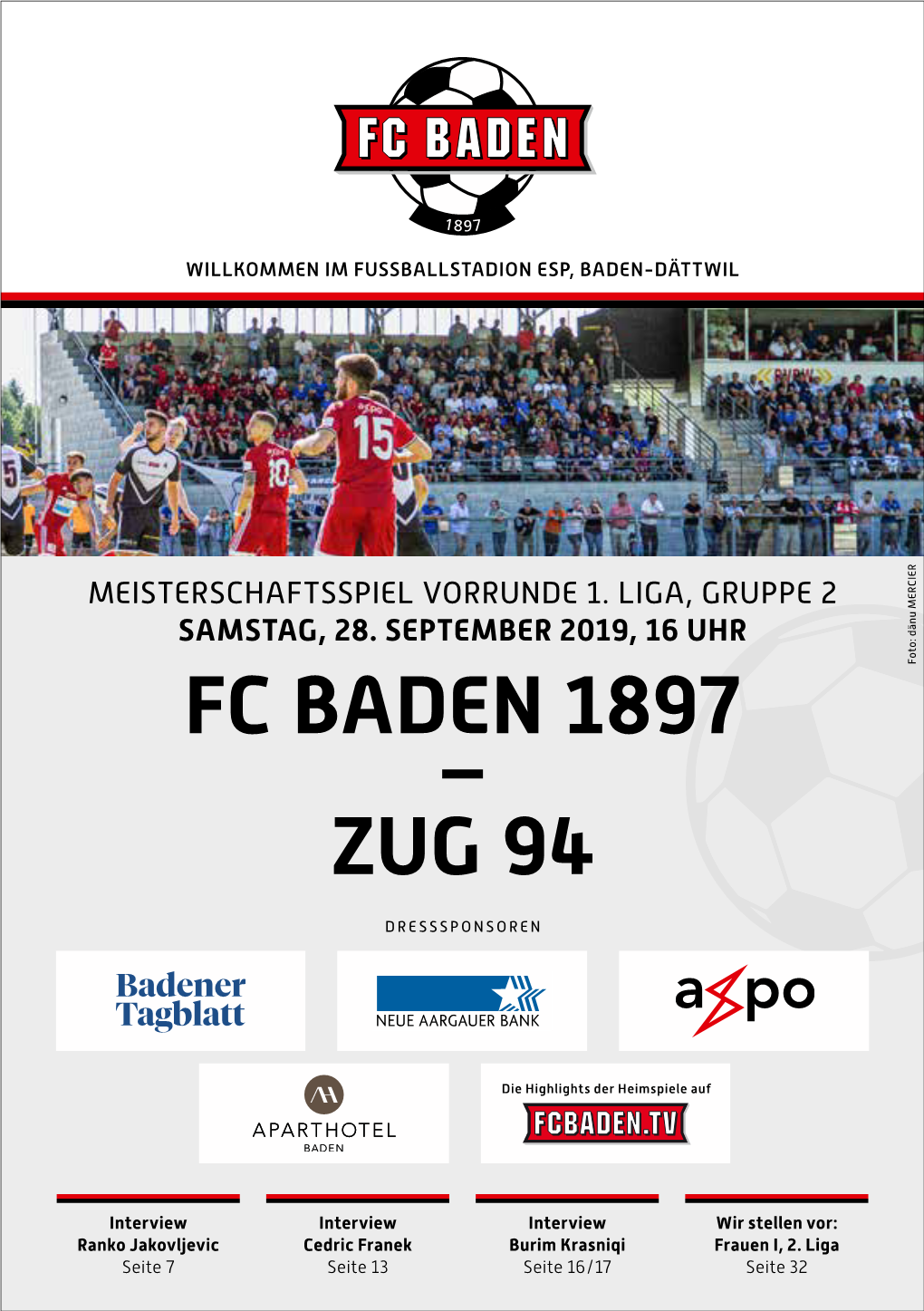 Fc Baden 1897 – Zug 94