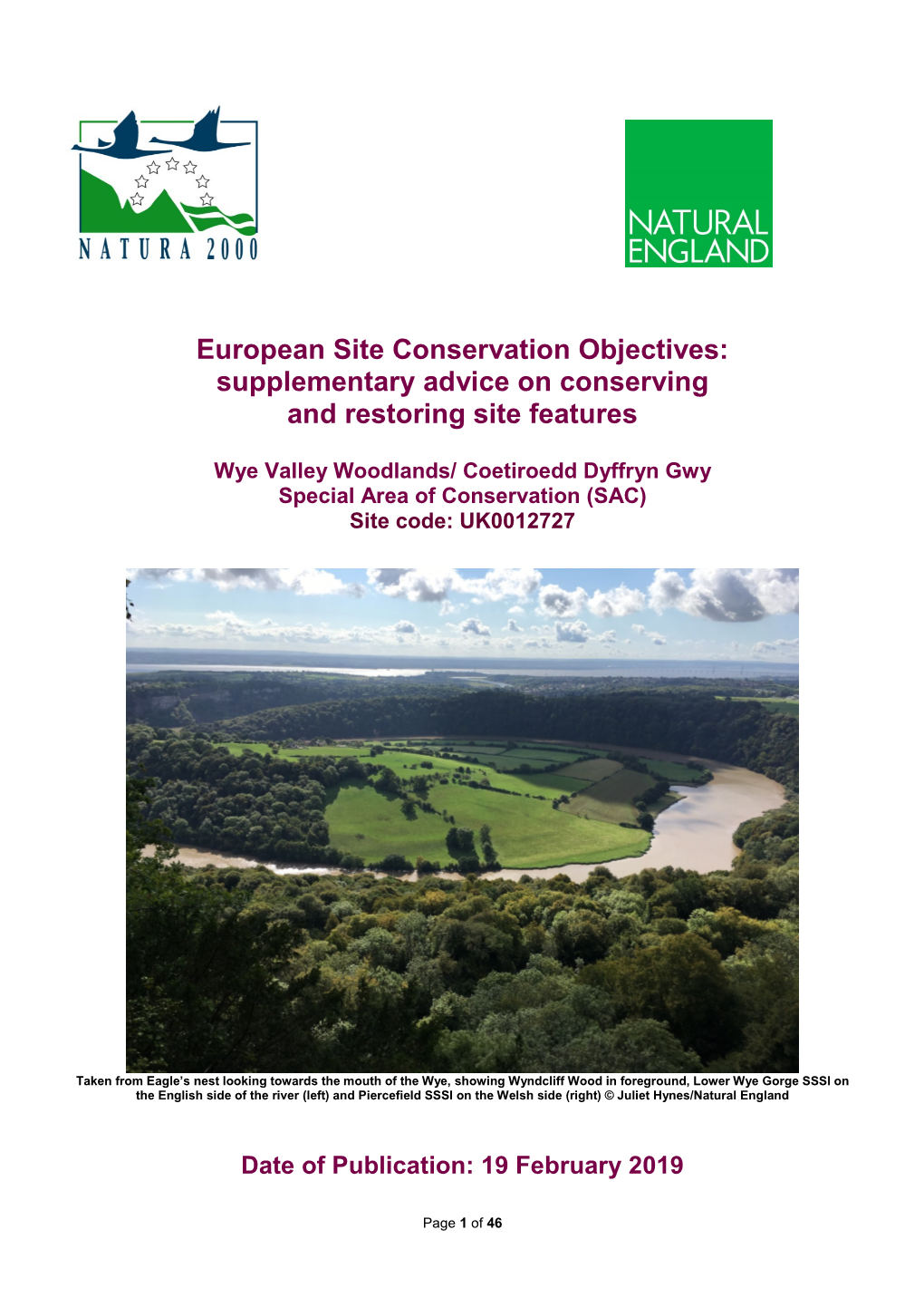 Wye Valley Woodlands SAC Conservation Objectives