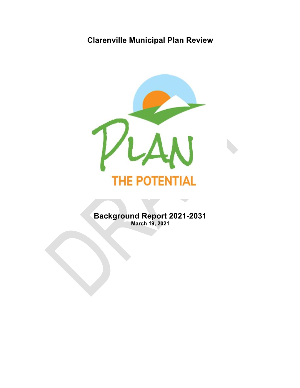 Clarenville Municipal Plan Review Background Report 2021-2031