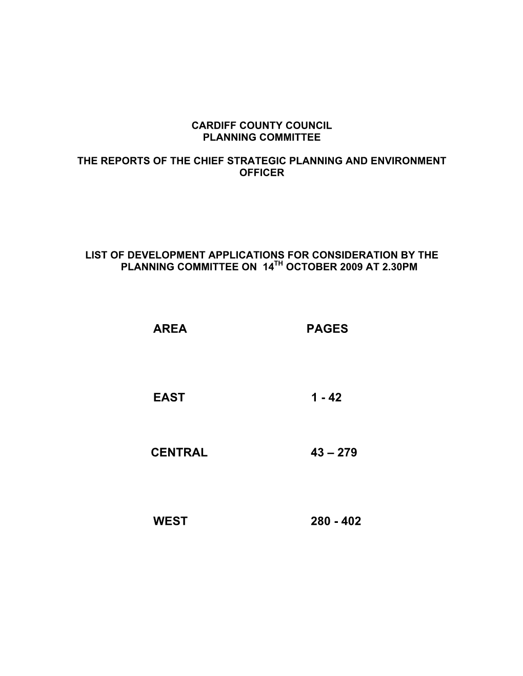 Cardiff County Council Planning Committee