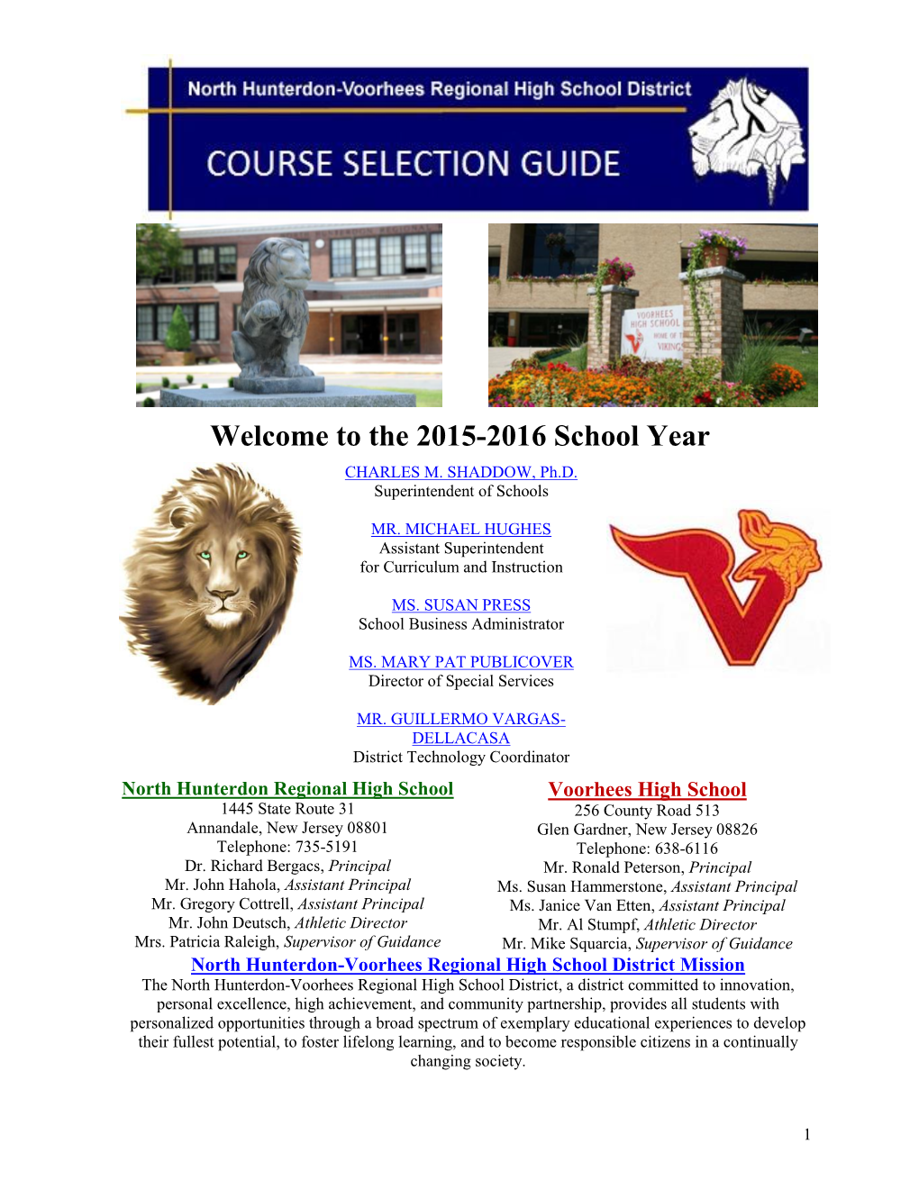 2015-2016 Course Selection Guide
