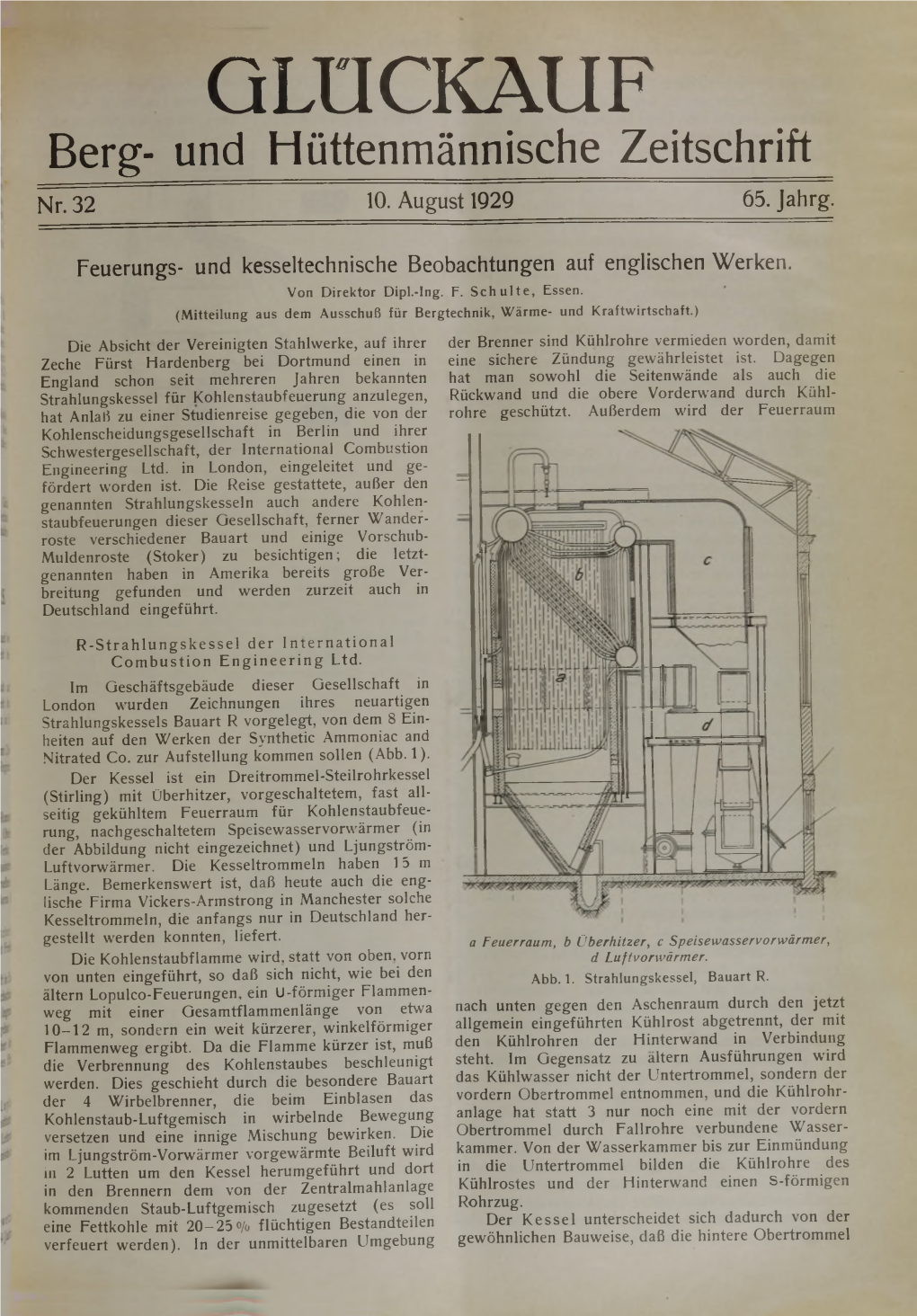 GLÜCKAUF Berg- Und Hüttenmännische Zeitschrift Nr