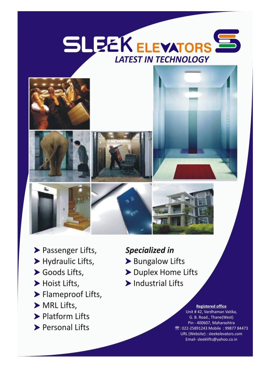 SLEEK Elevators Is Government Approved Company for Installation of Passenger Lifts