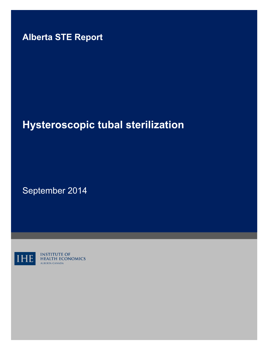 Hysteroscopic Tubal Sterilization