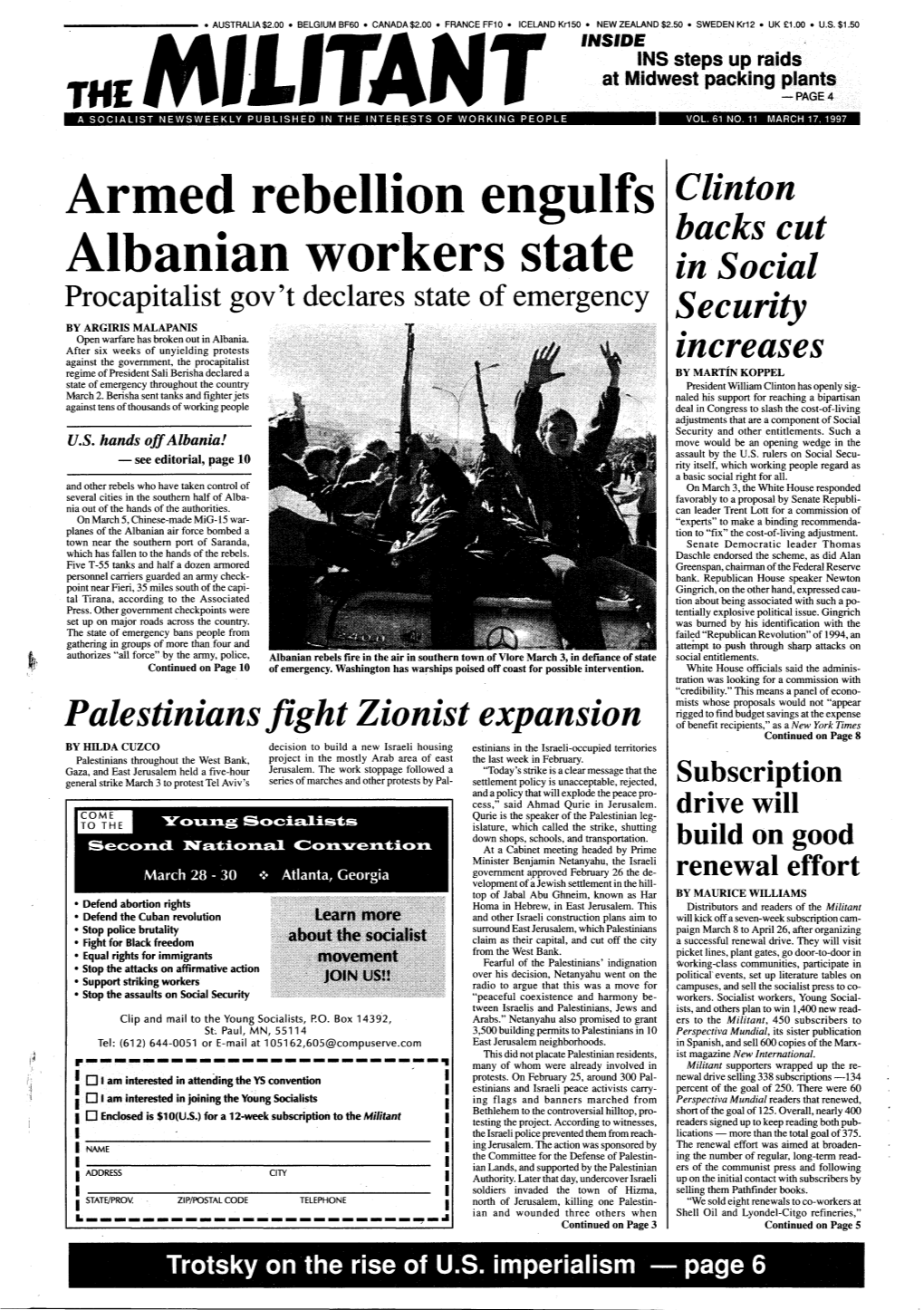 Armed Rebellion Engulfs Albanian Workers State