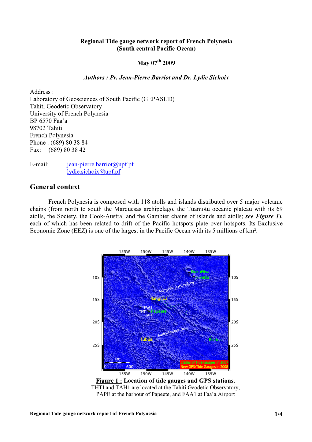 Regional TG Report Frenchpolynesia 052009VF