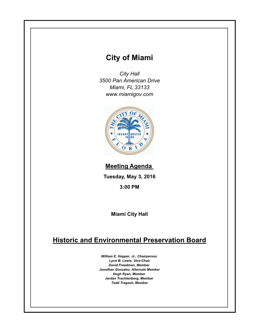 Historic and Environmental Preservation Board