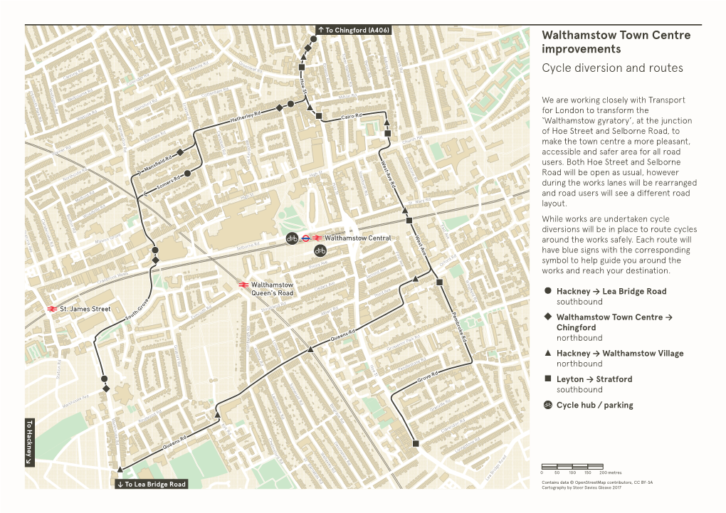Walthamstow Town Centre Improvements Cycle Diversion And