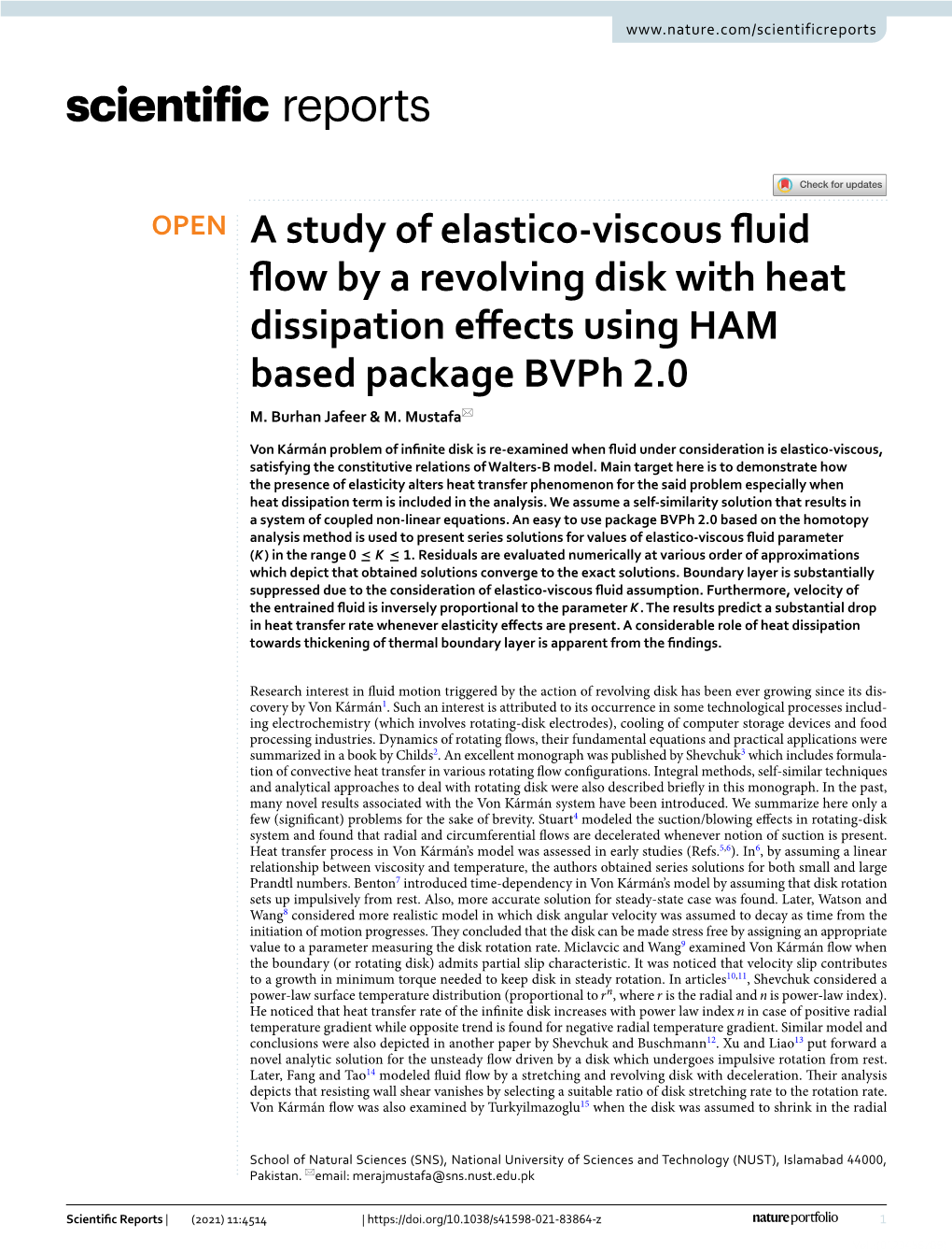 A Study of Elastico-Viscous Fluid Flow by a Revolving Disk with Heat