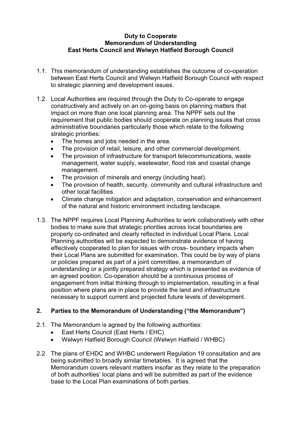 DTC/5 WHBC East Herts Mou May