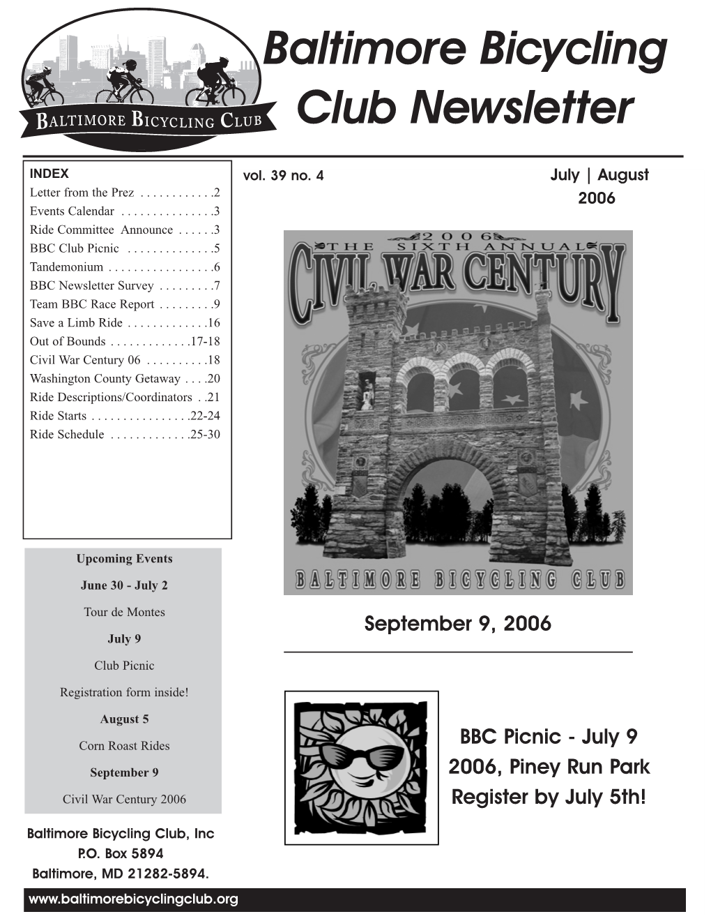 Baltimore Bicycling Club Newsletter