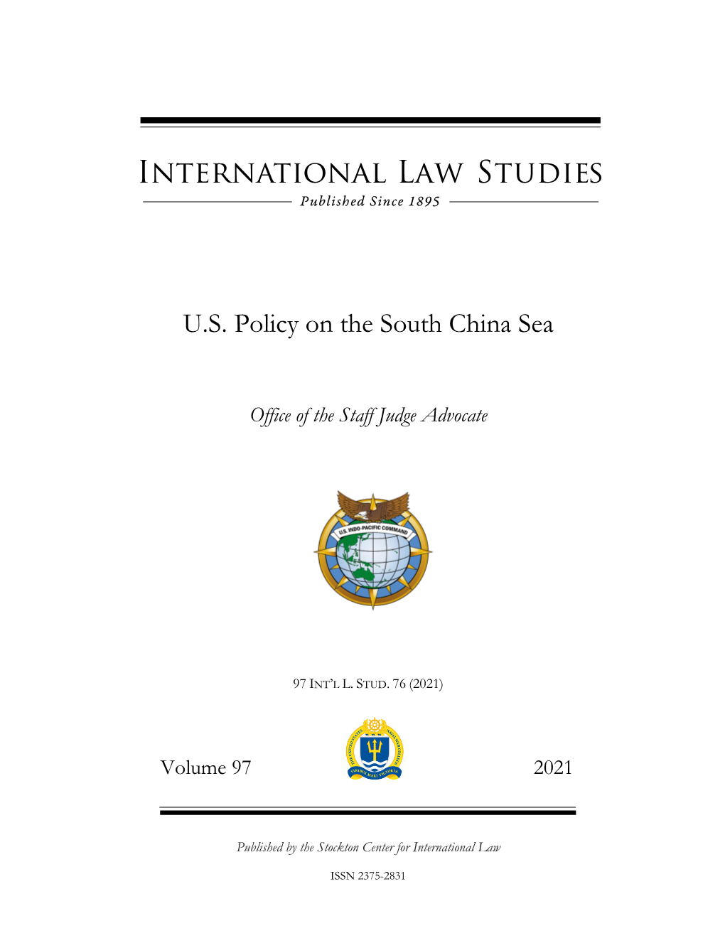 U.S. Policy on the South China Sea