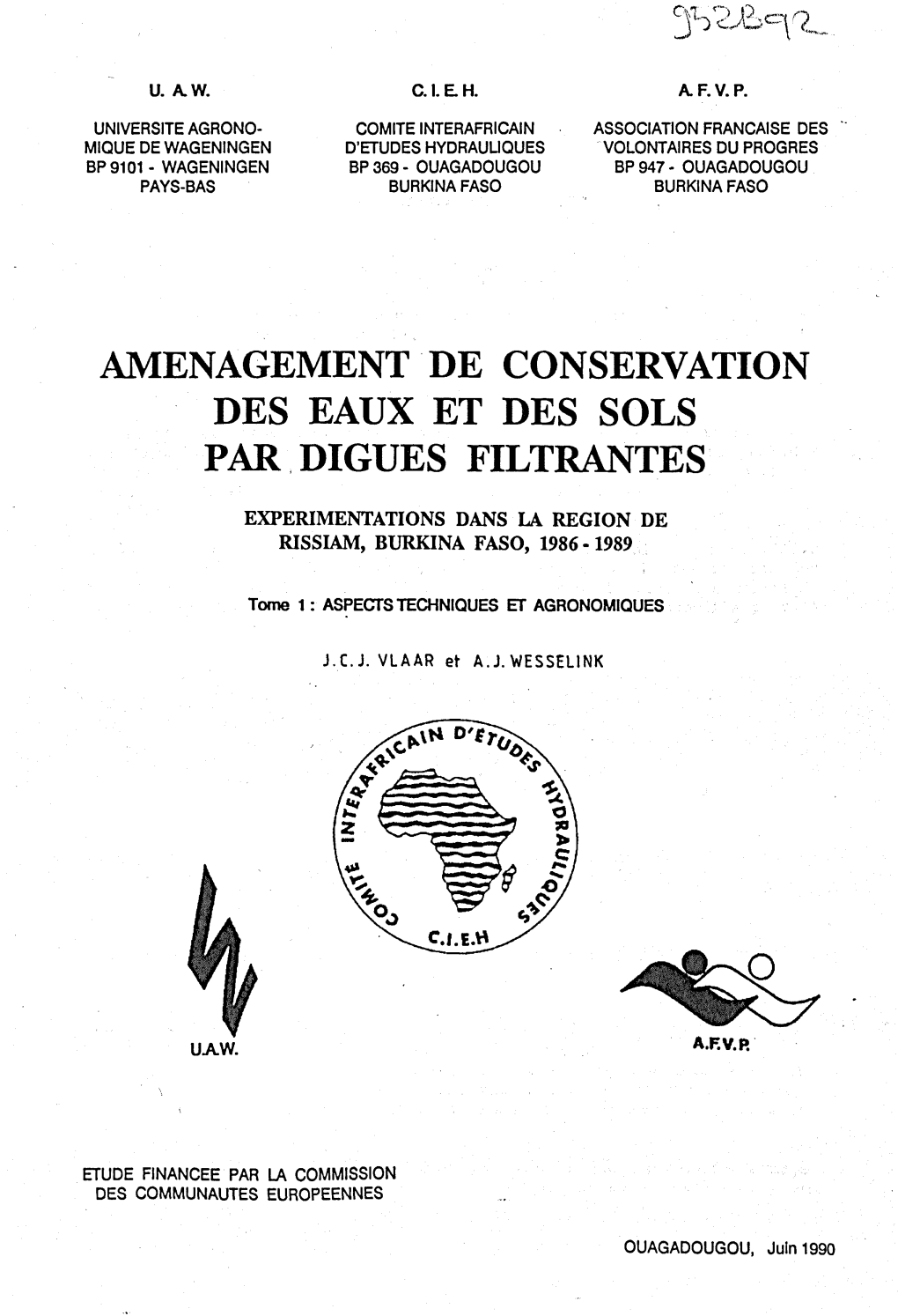 Amenagement De Conservation Des Eaux Et Des Sols Par Digues Filtrantes