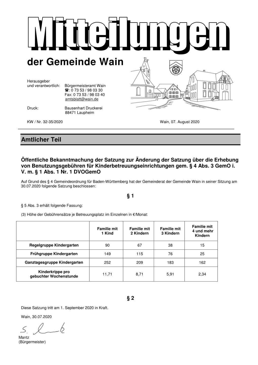 Amtsblatt@Wain.De