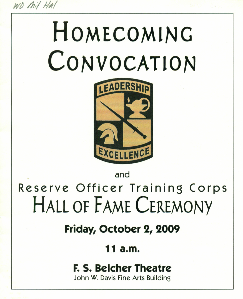 Homecoming Convocation