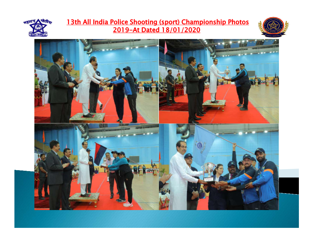 13Th All India Police Shooting (Sport) Championship Photos 2019-At Dated 18/01/2020