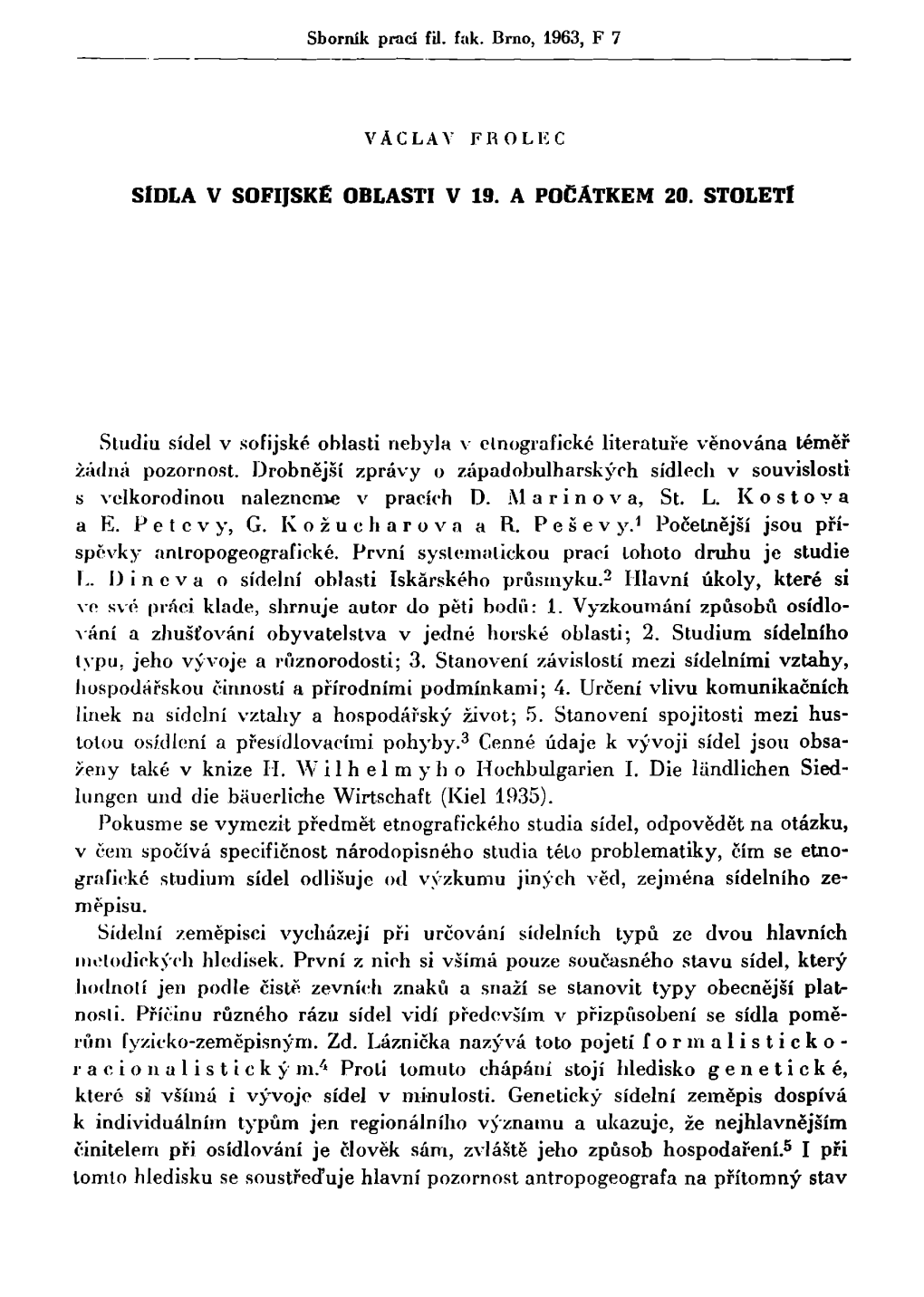 Sldla V SOFIJSKE OBLASTI V 19. a POČÁTKEM 20. STOLETÍ