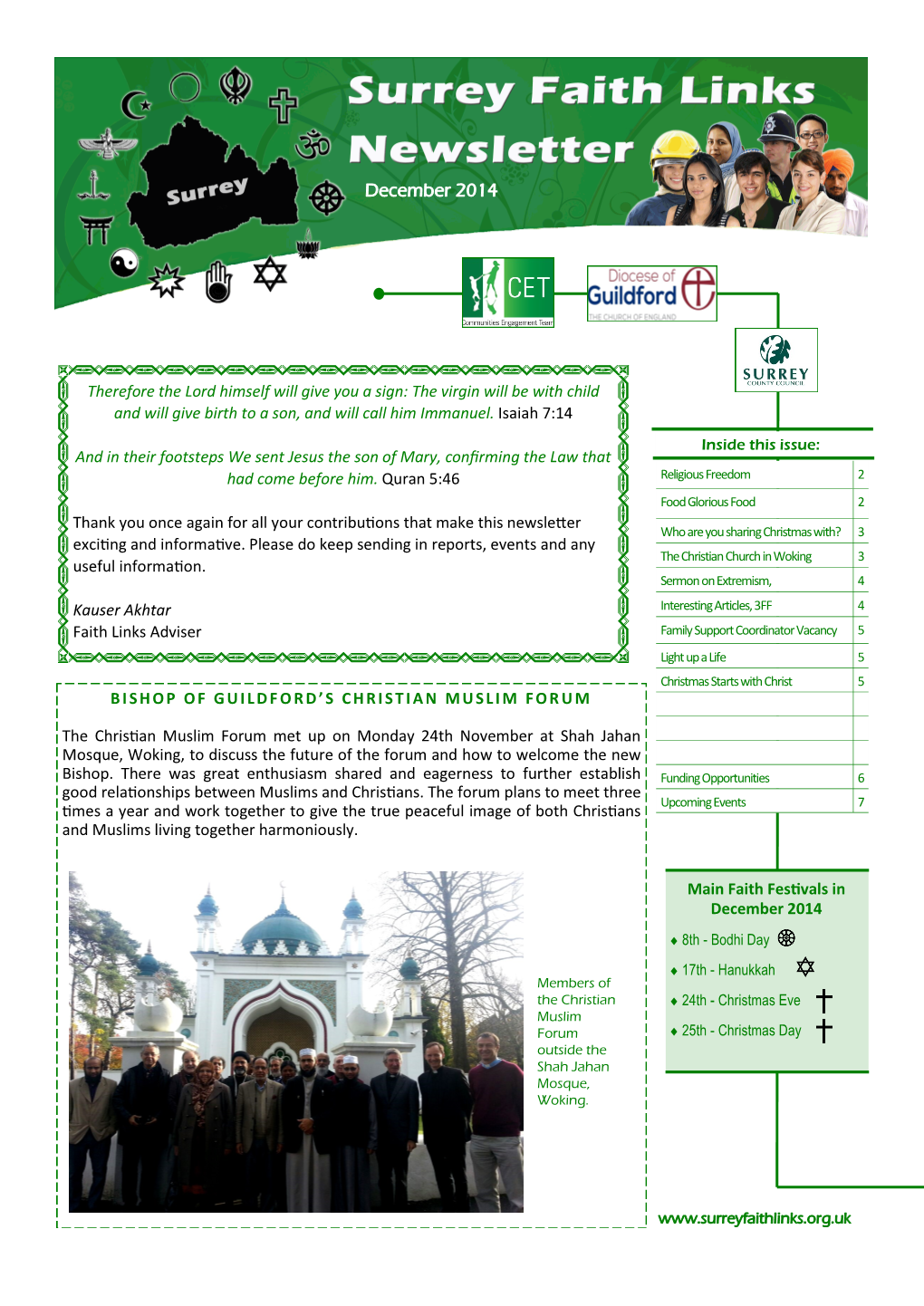 SFL Newsletter December 2014