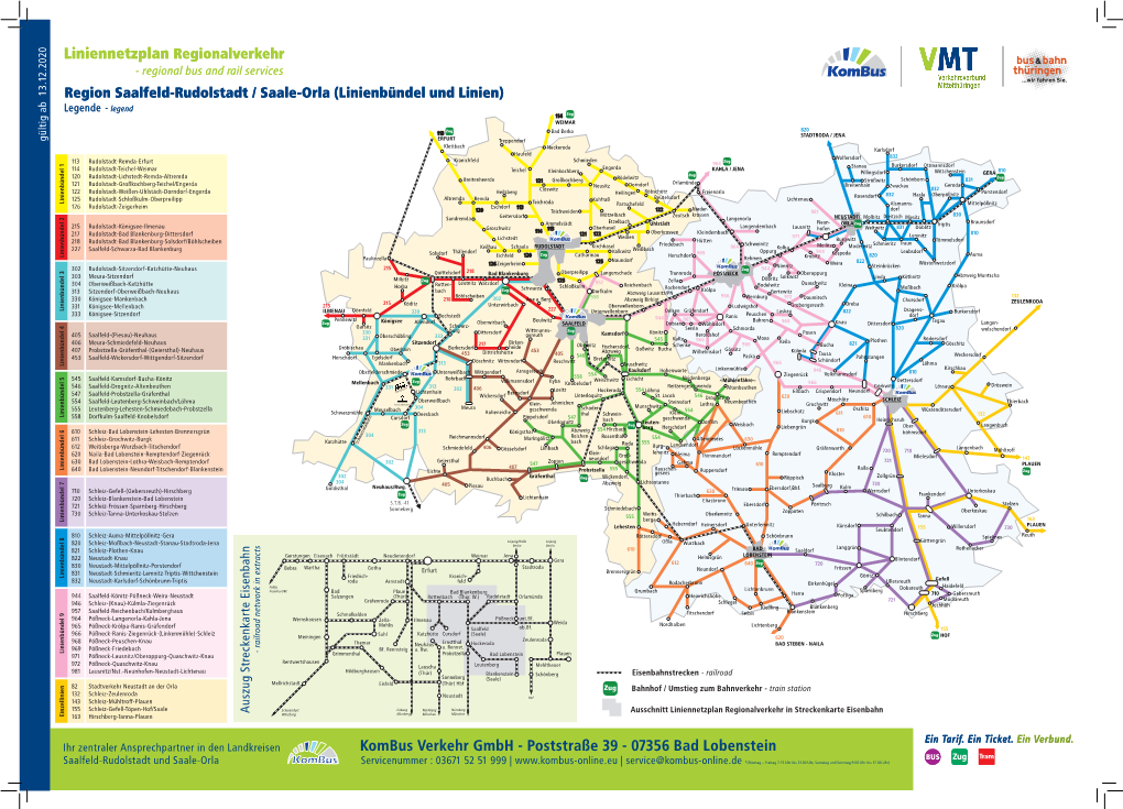 Liniennetzplan Regionalverkehr