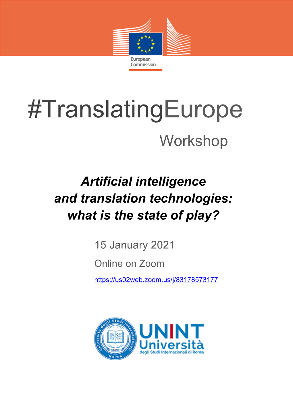 Translatingeurope Workshop