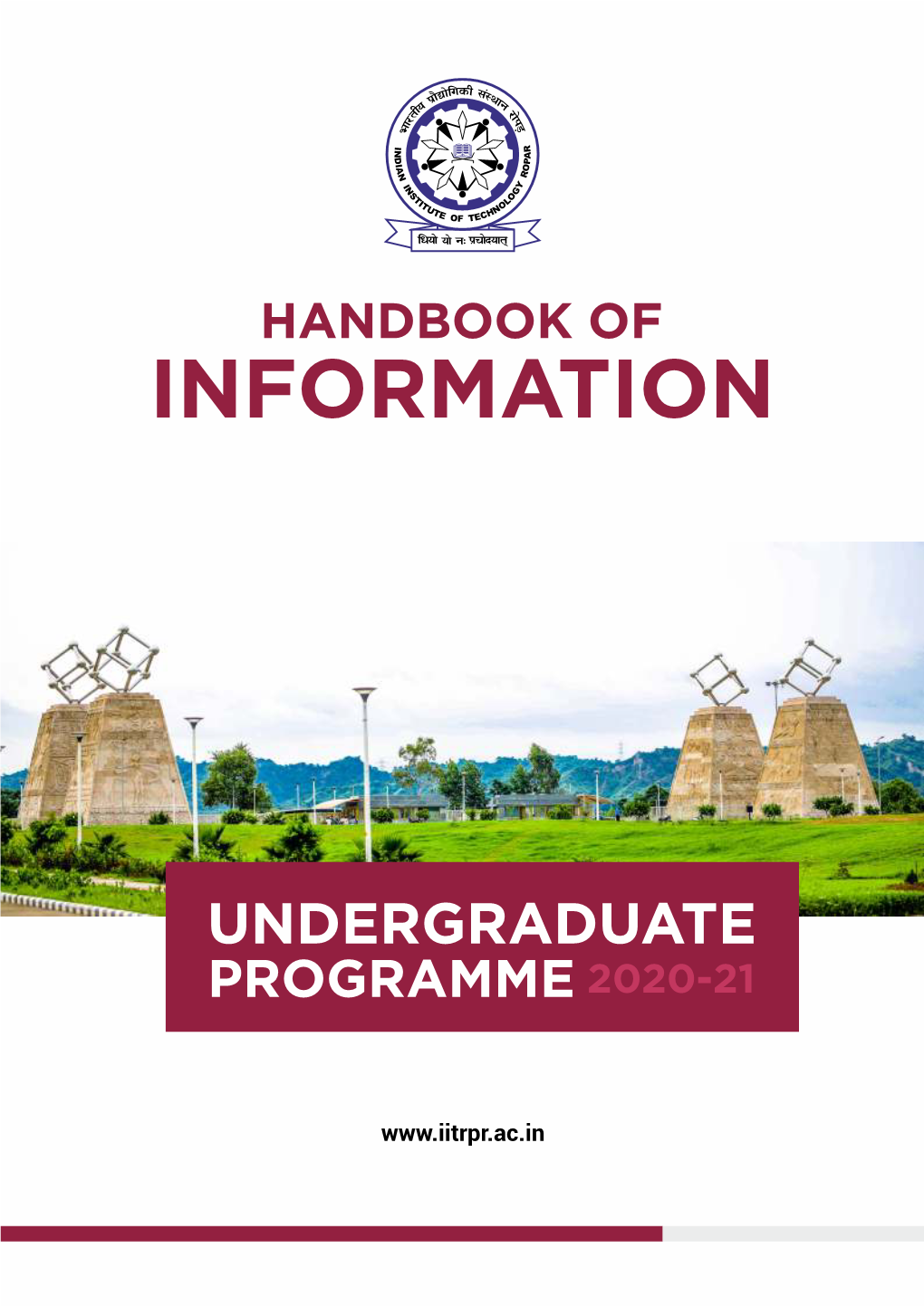 IIT Ropar UG Handbook 2020.Cdr