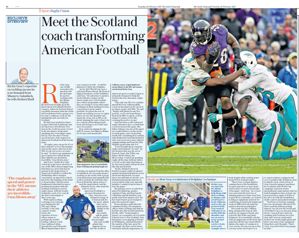 Meet the Scotland Coach Transforming American Football