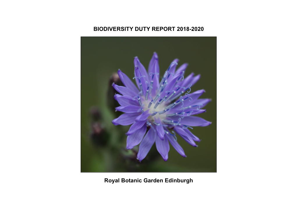 Latest Biodiversity Duty Report