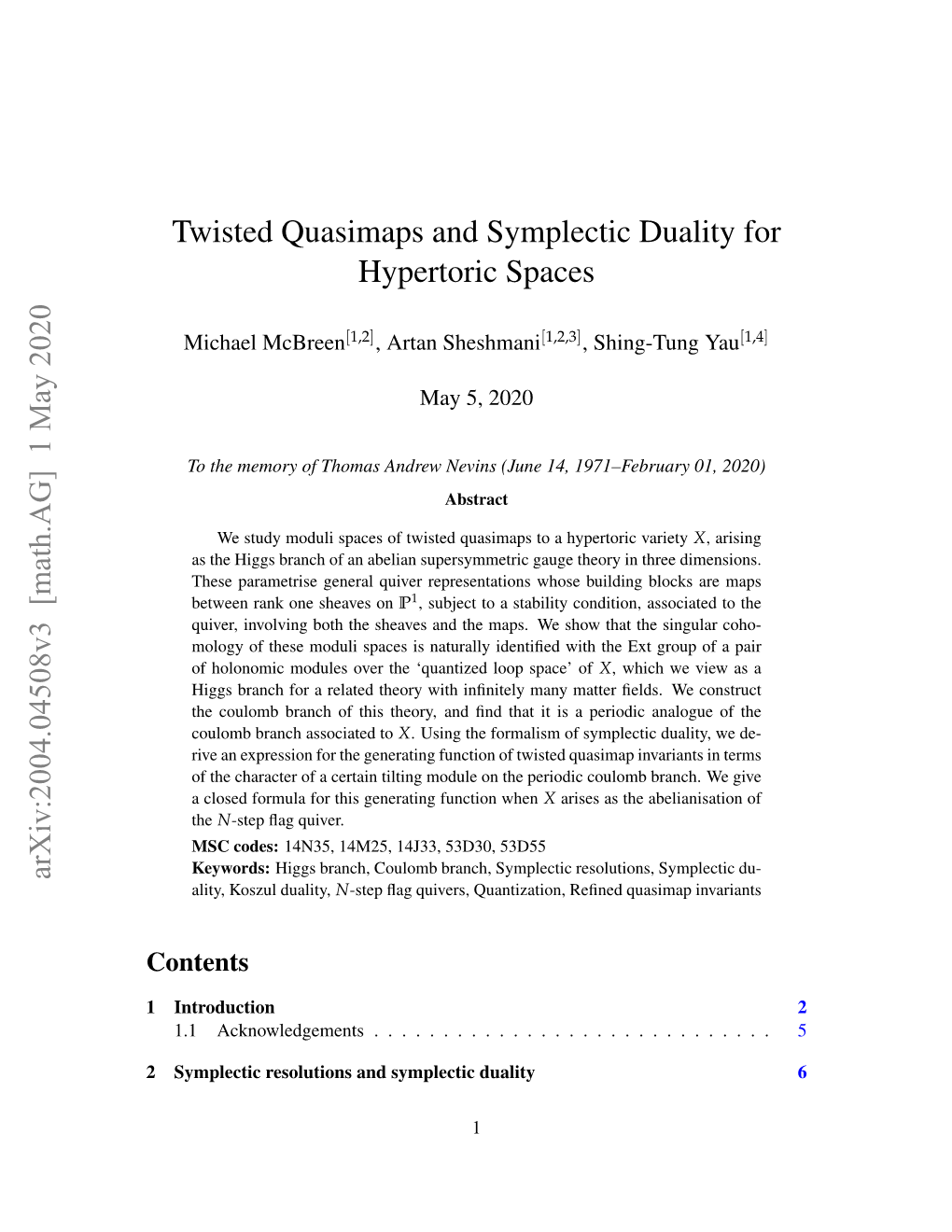 Twisted Quasimaps and Symplectic Duality for Hypertoric Spaces Arxiv