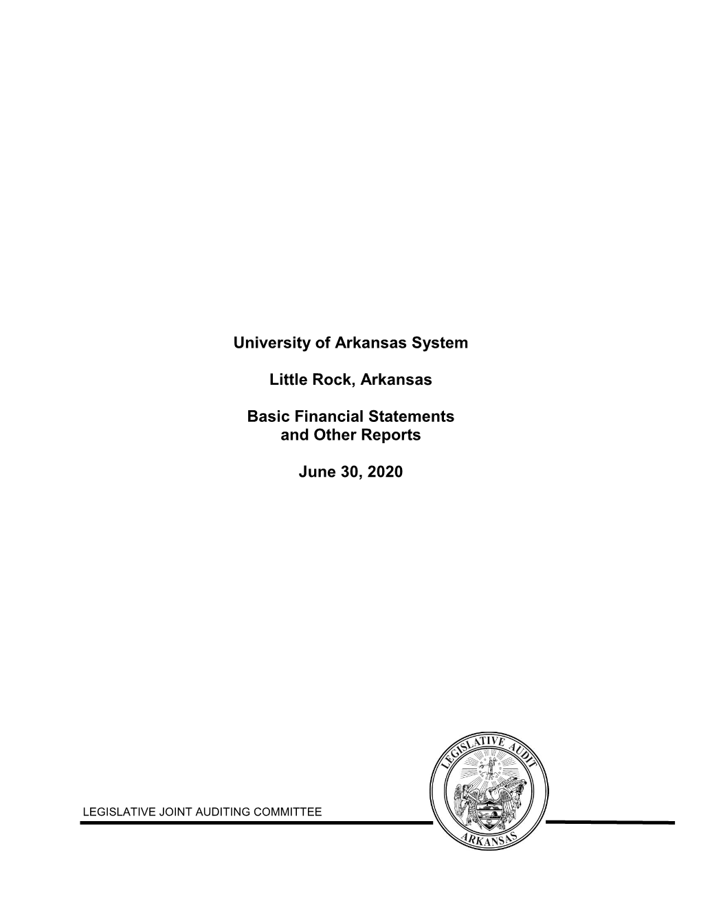 EDHE14120 University of Arkansas System