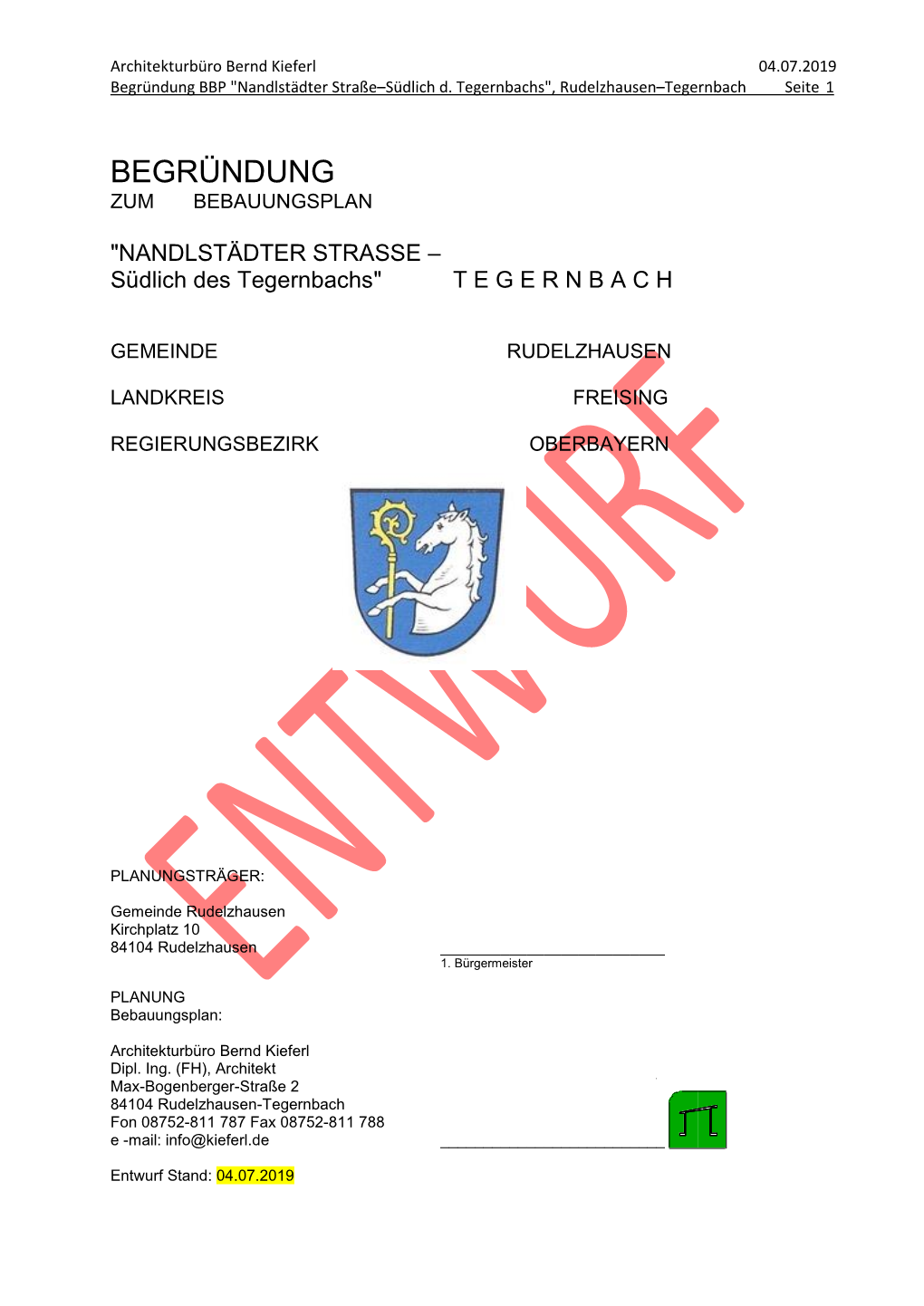 Begründung BBP "Nandlstädter Straße–Südlich D