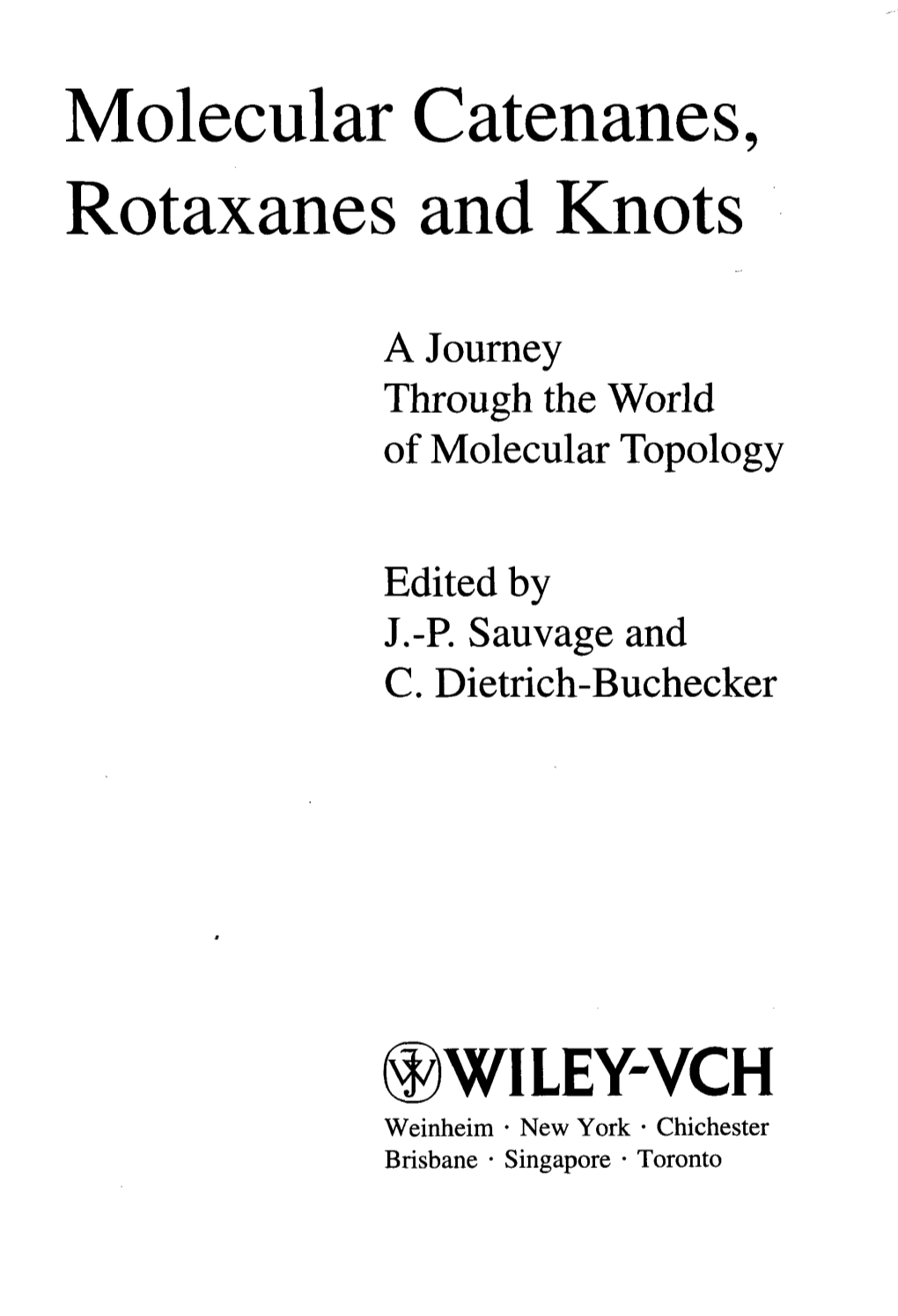 Molecular Catenanes, Rotaxanes and Knots