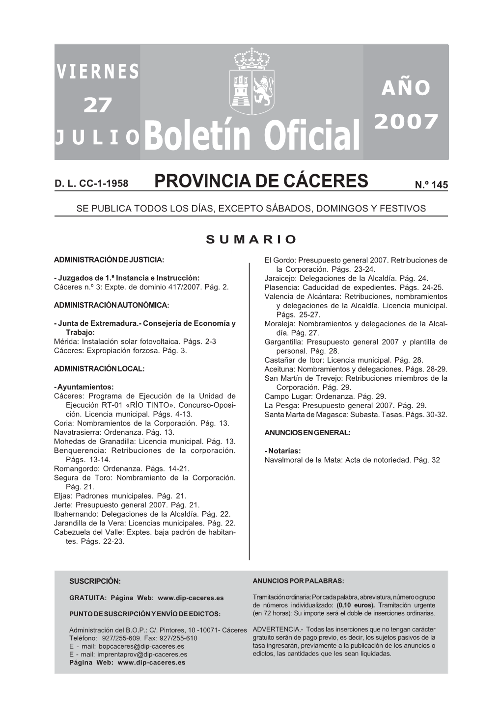 Boletín Oficial