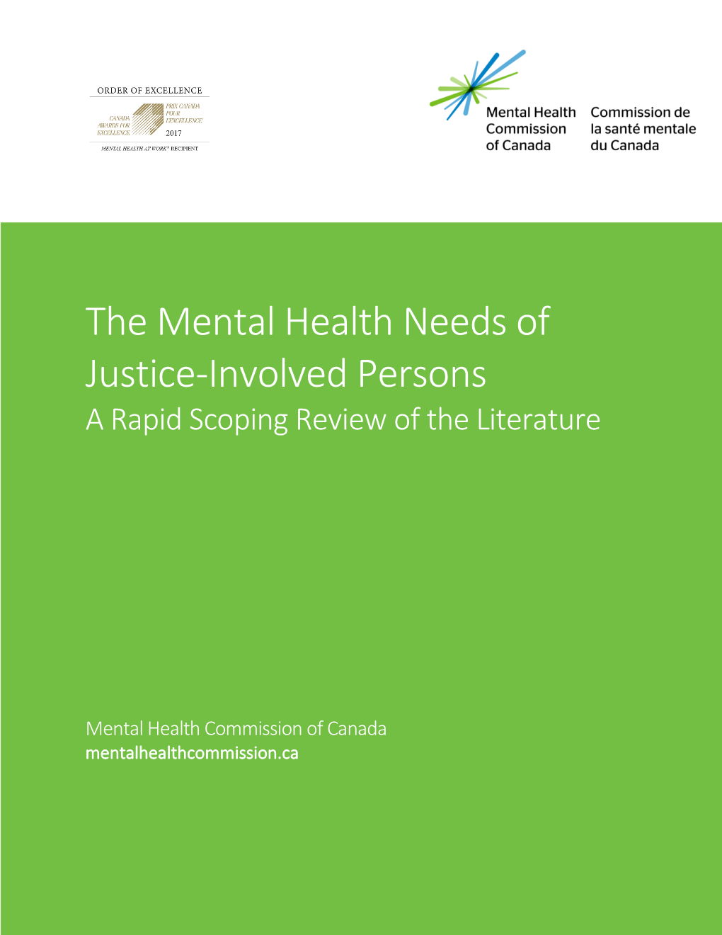 The Mental Health Needs of Justice-Involved Persons a Rapid Scoping Review of the Literature