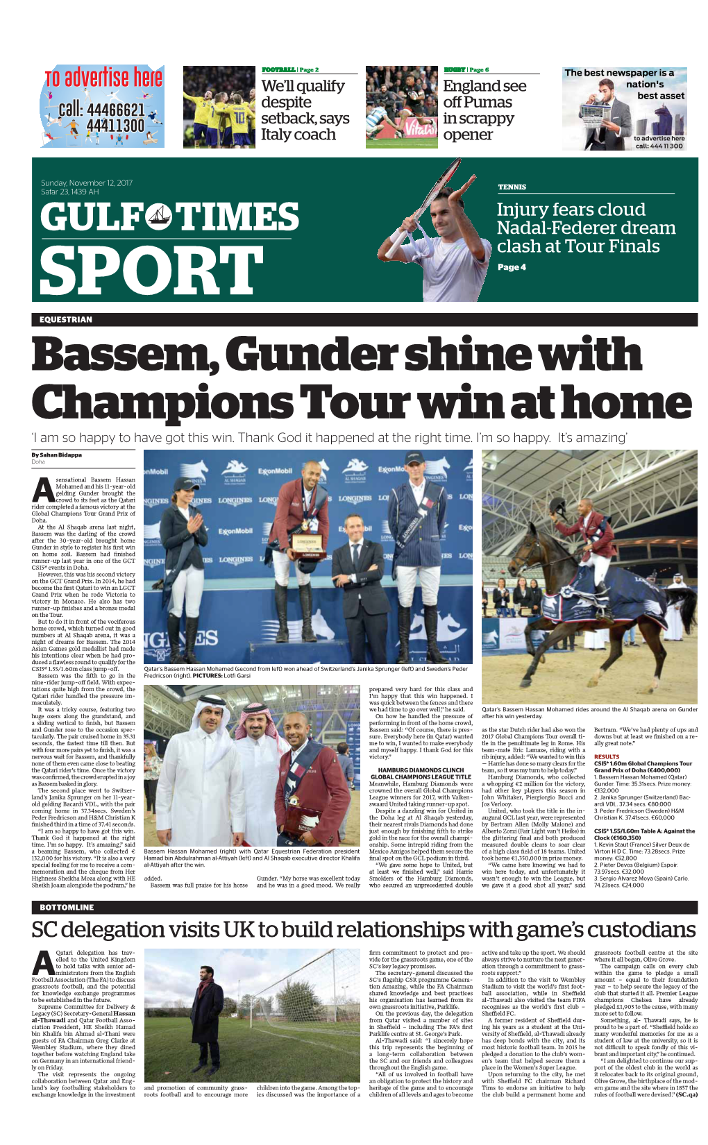 Bassem, Gunder Shine with Champions Tour Win at Home ‘I Am So Happy to Have Got This Win