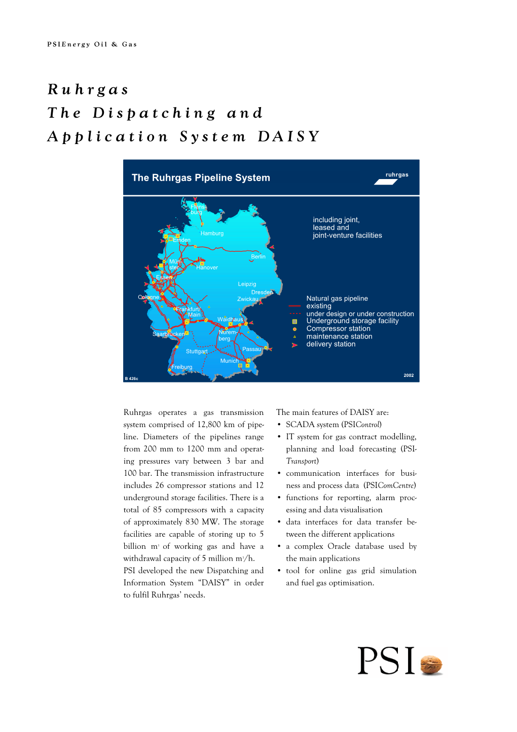 Ruhrgas the Dispatching and Application System DAISY