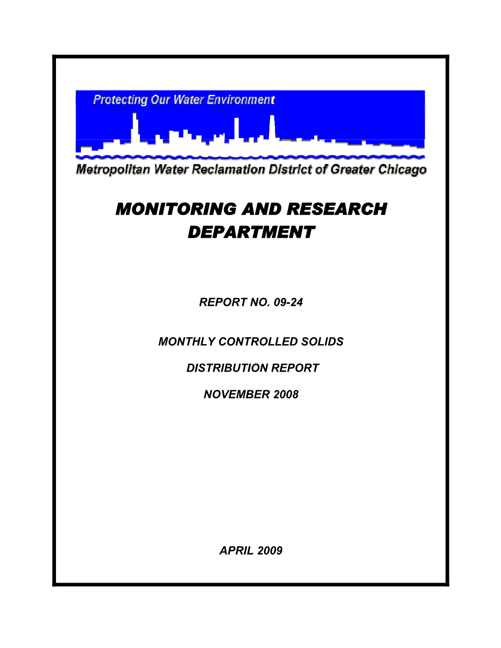 Monitoring and Research Department