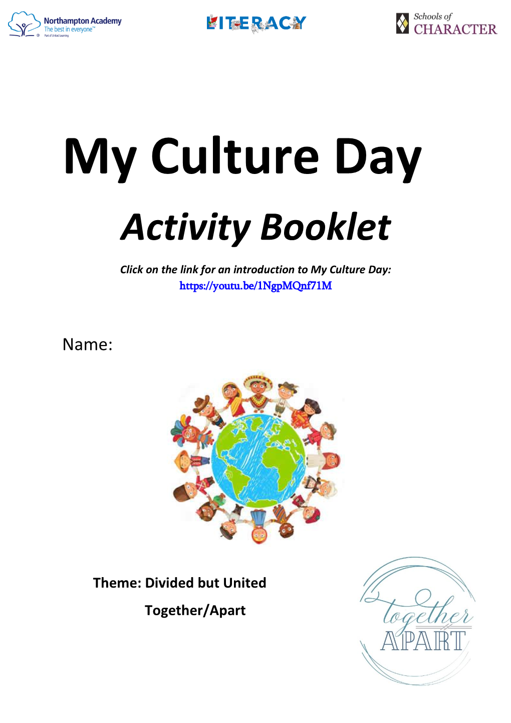 My Culture Day Activity Booklet