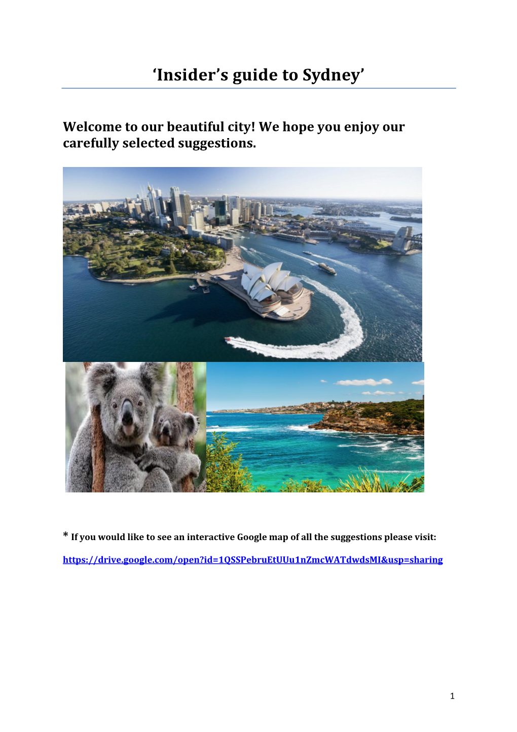 'Insider's Guide to Sydney'