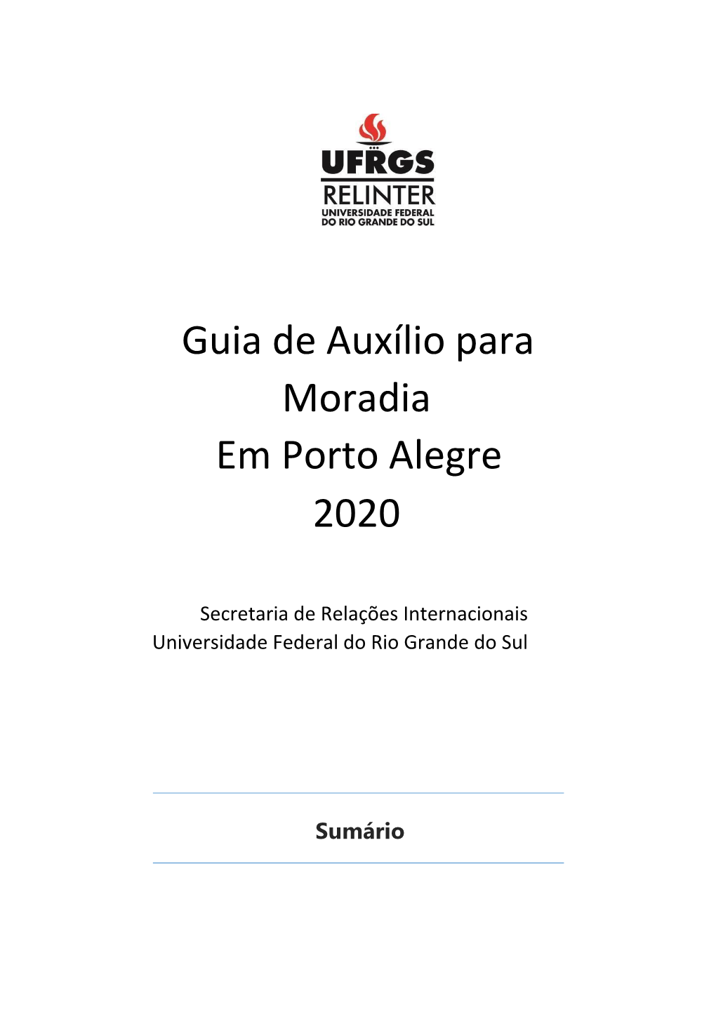 Guia De Auxílio Para Moradia Em Porto Alegre 2020