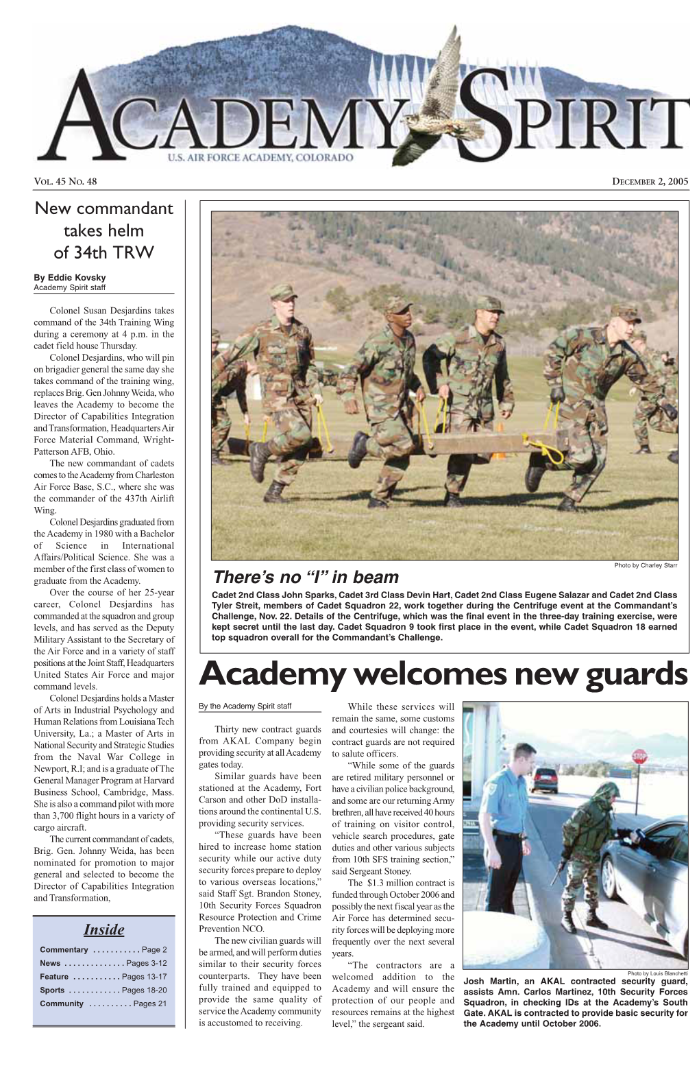 Academy Welcomes New Guards