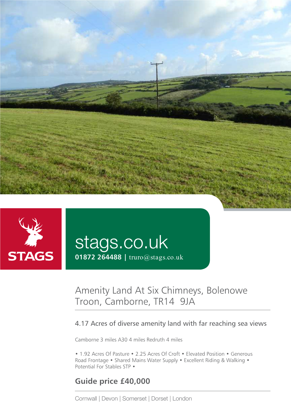 Stags.Co.Uk 01872 264488 | Truro@Stags.Co.Uk