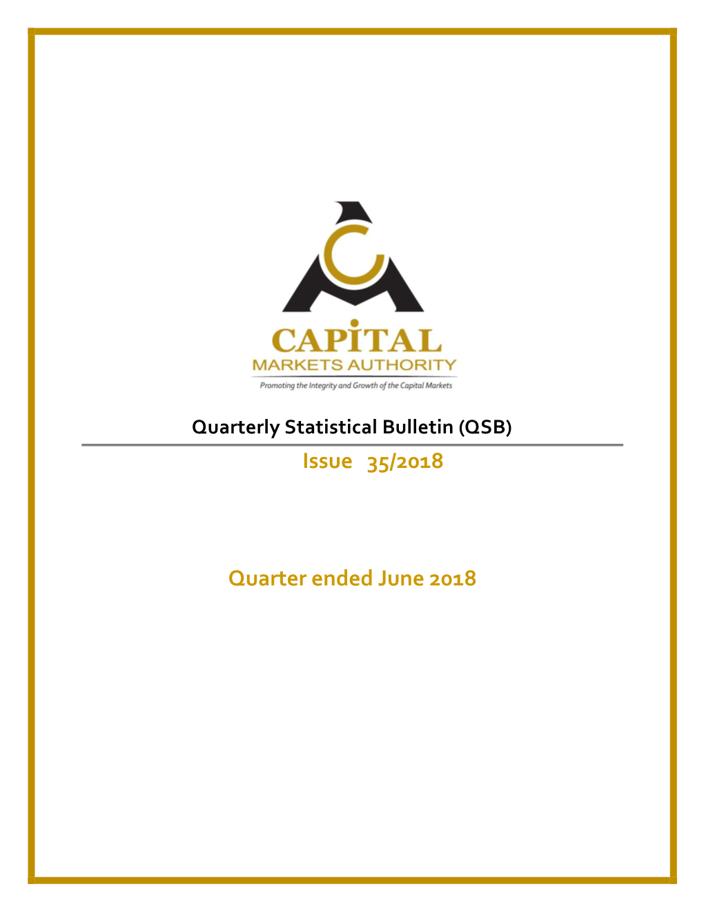 Quarterly Statistical Bulletin (QSB) Issue 35/2018